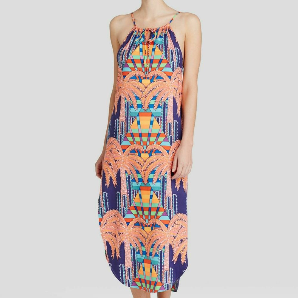 Mara Hoffman Easy Sleeveless Dress Mirage Navy  size M